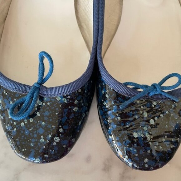 REPETTO PARIS Cendrillon AD Blue Ballet Flats Navy Tattoo 38 - Picture 11 of 17